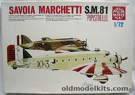 Supermodel 1/72 Savoia SM-81 Pipistrello - (SM81), 10-008 plastic model kit